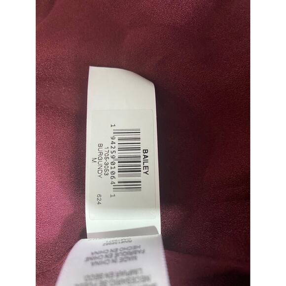 DRESS THE POPULATION DRESS BURGUNDY FALL WEDDING GUEST SHORT COCKTAIL FESTIVE - Picture 9 of 13